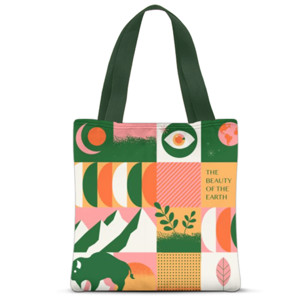 Tas Tote Fullprint beauty of earth