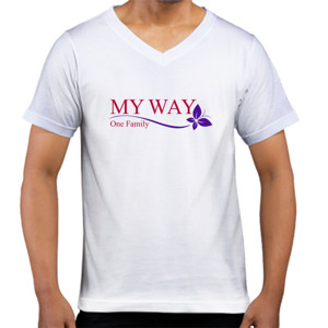 Kaos  MyWay Cowok V-Neck DC