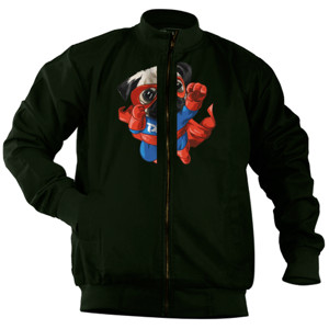 Jaket Bomber Pug Hero