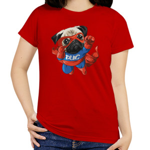 Kaos Pug Hero