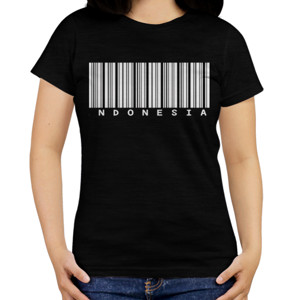 Kaos INDONESIA BARCODE