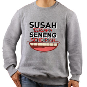 Jaket Sweater susah senang