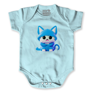 Baby Jumper Kucing Biru Lucu
