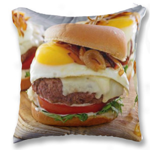 Bantal BANTAL SOFA KOTAK MOTIF BURGER