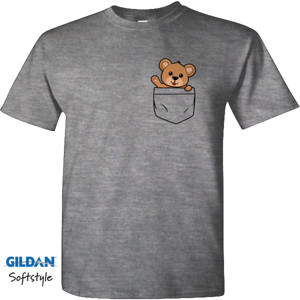 Kaos Teddy Bear Lucu di Kantong