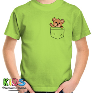Kaos Teddy Bear Lucu di Kantong