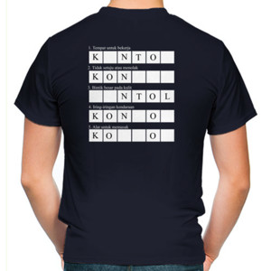 Kaos Desain Unik TTS Unik Belakang