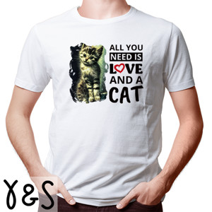 Kaos Cat Lover Kucing Lucu Kitten All You Need is Love