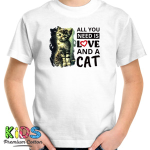 Kaos Cat Lover Kucing Lucu Kitten All You Need is Love