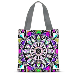 Tas Tote Fullprint Tas Tote Full Print Lukisan Colorful Mandala 3