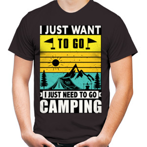 Kaos I Just Want To Go Camping