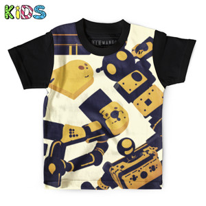 Kaos Anak Full-Print Pola Abstrak 9