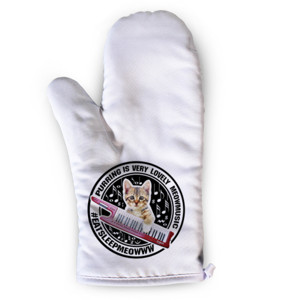 Sarung Tangan Pemanggang Anak Kucing Bermain Music