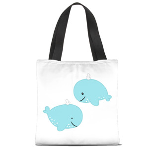 Tas Tote Fullprint Whale - Tas Tote by Co_mbro
