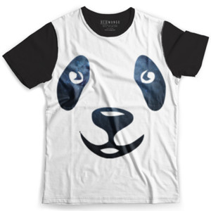 Kaos Fullprint Panda blue star