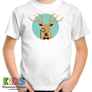 Kaos Deer Head Hipster 