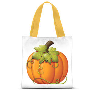 Tas Tote Fullprint Labu Kuning