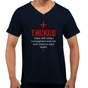 Kaos  Kaos Positif Thinking Hitam
