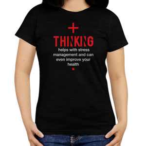 Kaos Kaos Positif Thinking Hitam