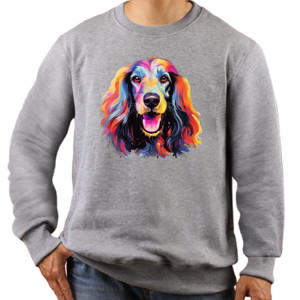 Jaket Sweater Kaos Gambar Anjing 002 Afghan Hound