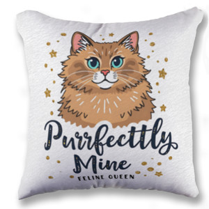 Bantal Bantal Kucing Lucu Purrfectly Mine Feline Queen