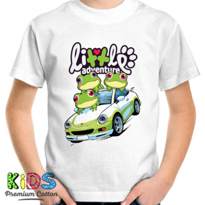Kaos Anak Little Adventure Katak Lucu