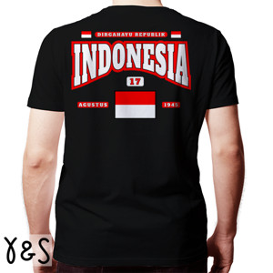 Kaos Dirgahayu Indonesia (Front & Back)