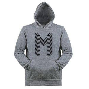 Jaket Hoodie Logo huruf M gamer
