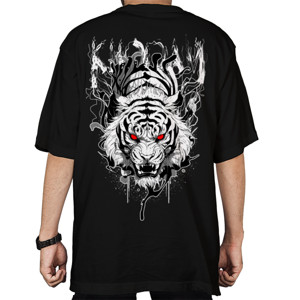 Kaos Oversize KHODAM MACAN PUTIH