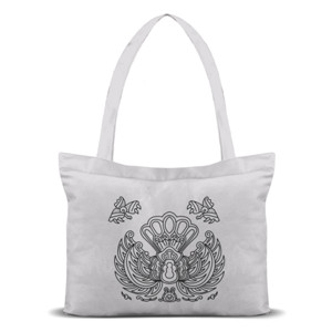 Tas Tote Tas bag motif Merak batik