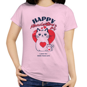 Kaos Happy Meowlentines Day