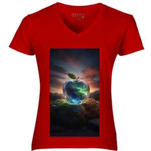 Kaos Aurora inside an apple