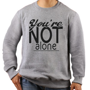 Jaket Sweater You're Not Alone