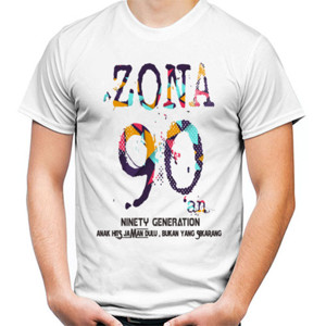 Kaos Kaos Pria Generasi 90an Murah Awet