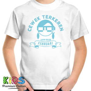 Kaos Cewek Keren light blue