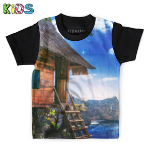 Kaos Anak Full-Print Tree House - Rumah Pohon - Kaos Anak Desain Keren