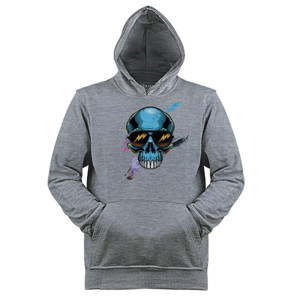 Jaket Hoodie kaos 3d skull 