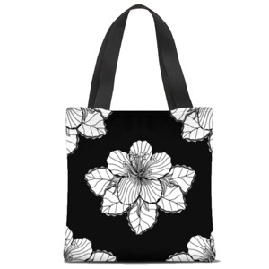 Tas Tote Fullprint Bunga