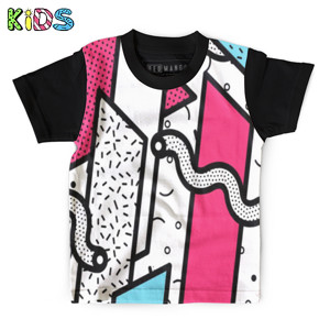 Kaos Anak Full-Print Neo memphis background 12