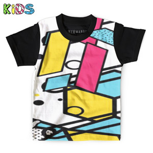 Kaos Anak Full-Print Neo memphis background 39