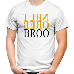 Kaos Kaos Baju Murah TURN BERO BROO - Text Hitam