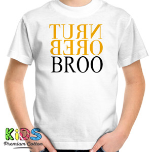 Kaos Kaos Baju Murah TURN BERO BROO - Text Hitam