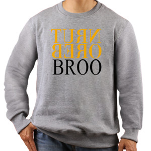 Jaket Sweater Kaos Baju Murah TURN BERO BROO - Text Hitam