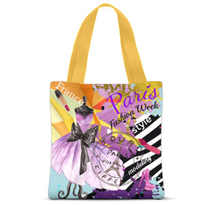 Tas Tote Fullprint Paris Fashion Week