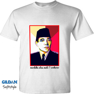 Kaos t-shirt box picture soekarno