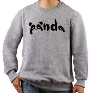 Jaket Sweater Panda Black