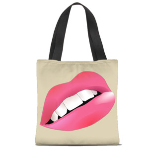 Tas Tote Fullprint lipstik