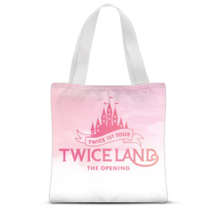 Tas Tote Fullprint UNOFFICIAL TWICE LAND 1ST TOUR THE OPENING ECO BAG