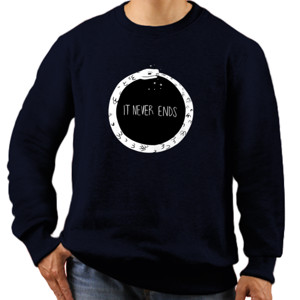 Jaket Sweater Never end