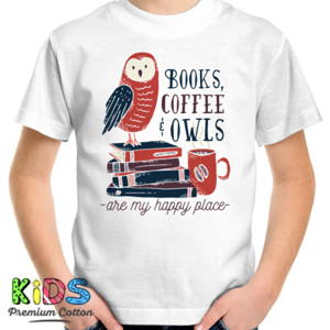 Kaos books coffee owls